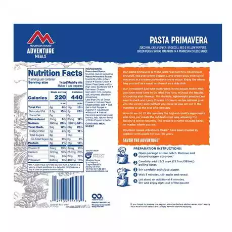 Mountain House Pasta Primavera - Pouch 1 Mountain House Pasta Primavera - Pouch