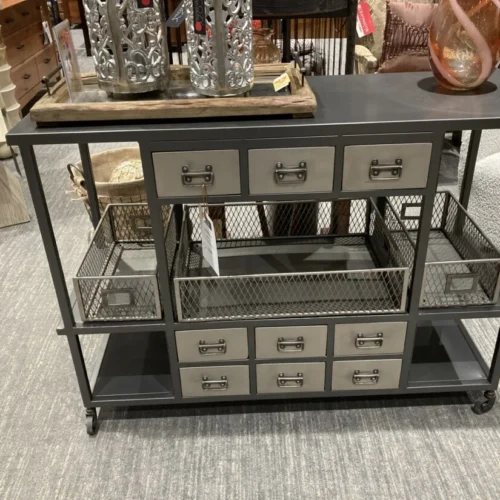 Industrial Bar Cart