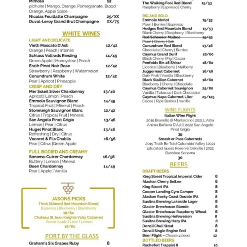 Corks and Hops Lunch Menu - Image 2
